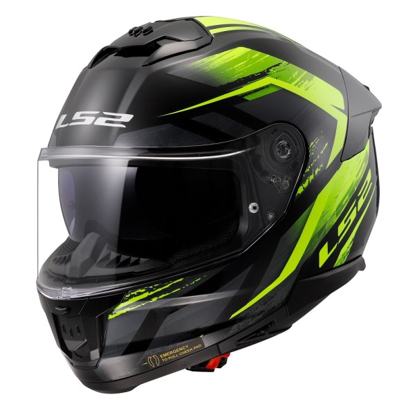 LS2 Ls2 Ff808 Stream Ii Fury Black/Yellow